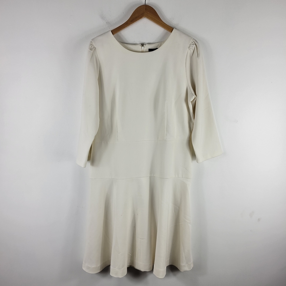 New Ann Taylor Long Sleeve Tiered Drop Waist Sheath Dress